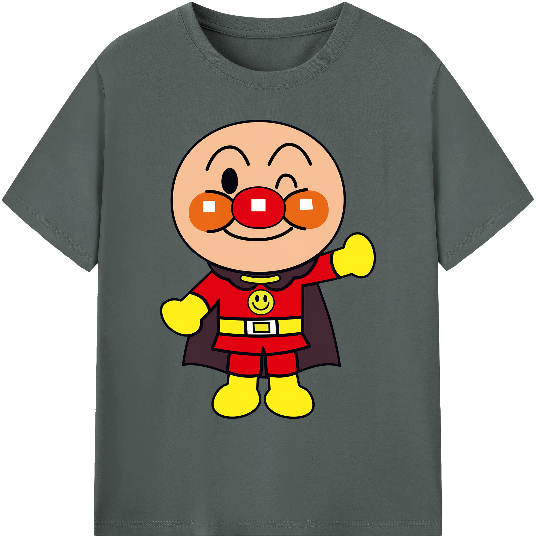 （画像用） アンパンマン Anpanman 綿100％ メンズ半袖Tシャツ｜肌触りやわらか＆通気性